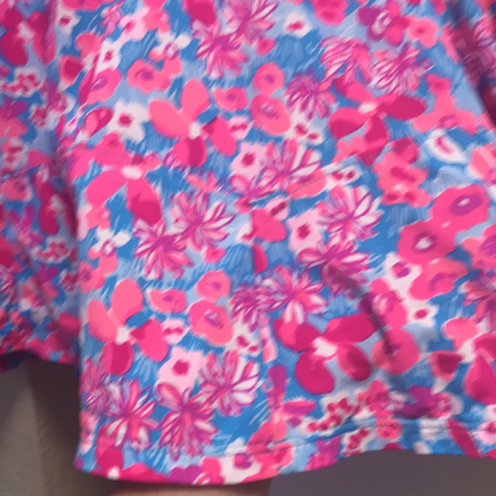 Lilly Pulitzer Pink Floral Tiered Skort - Picture 6 of 13